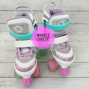 Unicorn Rainbow Roller Skates with light up Wheels, Adjustable, Sulifeel brand